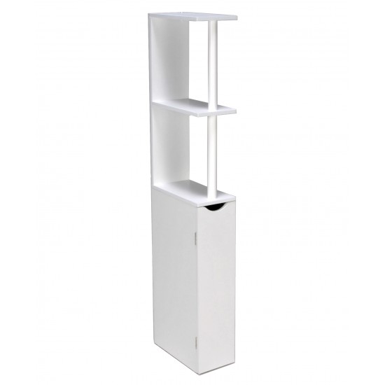 Weber Industries Meuble De Toilettes SIBERIA 1 Porte - 2 Niches / Blanc