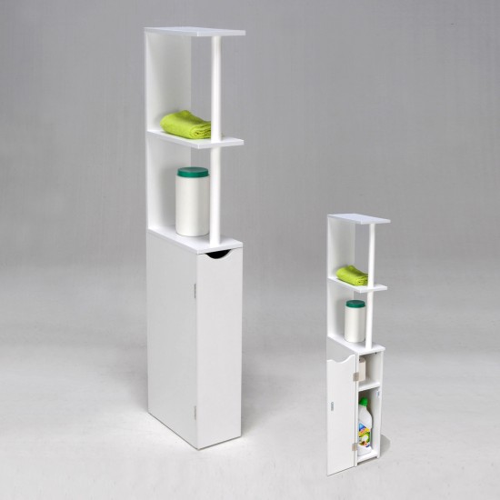 Weber Industries Meuble De Toilettes SIBERIA 1 Porte - 2 Niches / Blanc