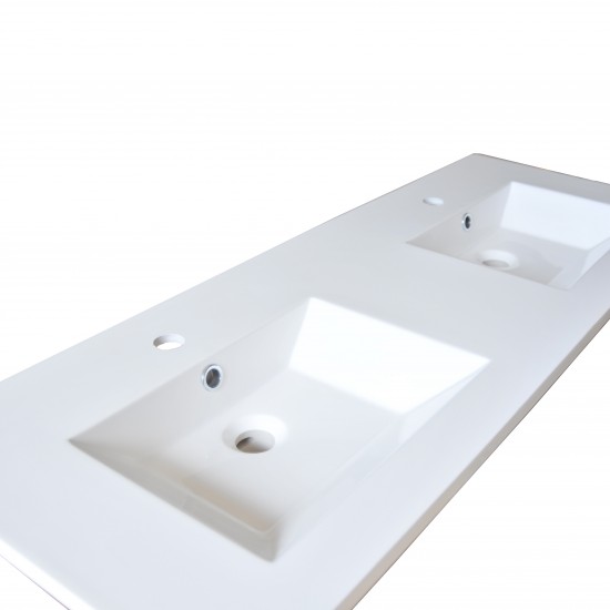 Weber Industries Plan De Toilette GLAM 120 Cm / Blanc