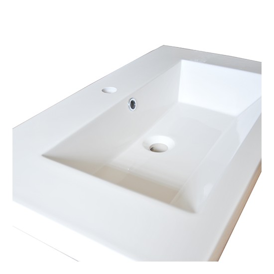 Weber Industries Plan De Toilette GLAM 2 80cm / Blanc