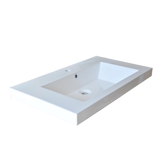 weber industries Plan de toilette GLAM 2 80cm / Blanc