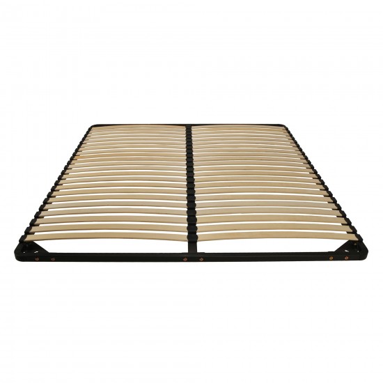 Weber Industries Sommier Métal RENO22 140x200 + 1 Pied Amovible / Noir