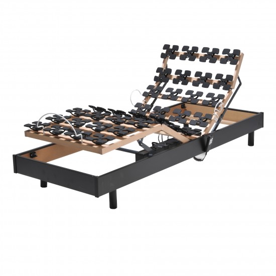 weber industries Sommier relaxation électrique FLEXPALACE 80x200 / Noir