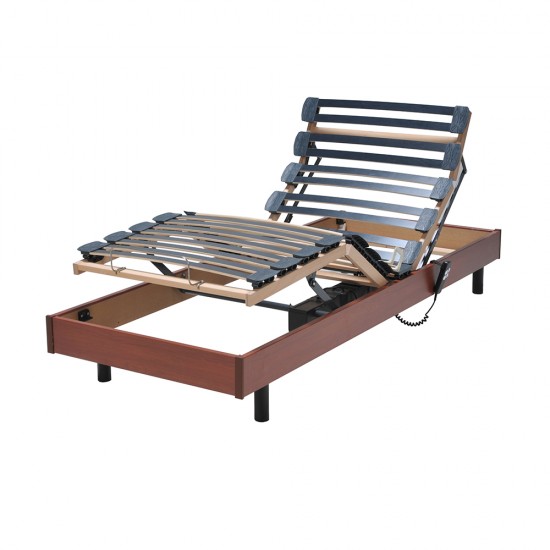 Weber Industries Sommier Relaxation électrique FLEXPUR 80x200 / Décor Merisier