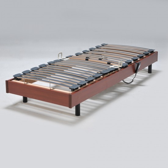 Weber Industries Sommier Relaxation électrique FLEXPUR 80x200 / Décor Merisier