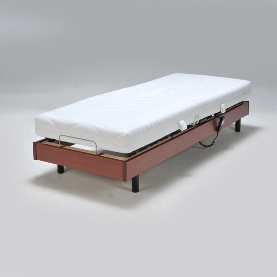 Weber Industries Sommier Relaxation électrique FLEXPUR 80x200 / Décor Merisier