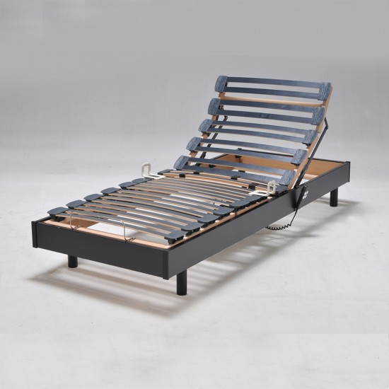 weber industries Sommier relaxation électrique FLEXPUR 80x200 / Noir