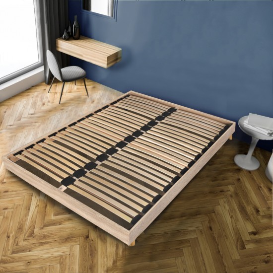 weber industries Sommier sur pied SOMKIT 180x200 / Décor chêne blanchi