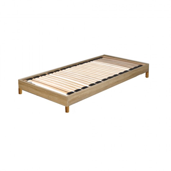 Weber Industries Sommier Sur Pied SOMKIT 90x190 / Décor Chêne Blanchi