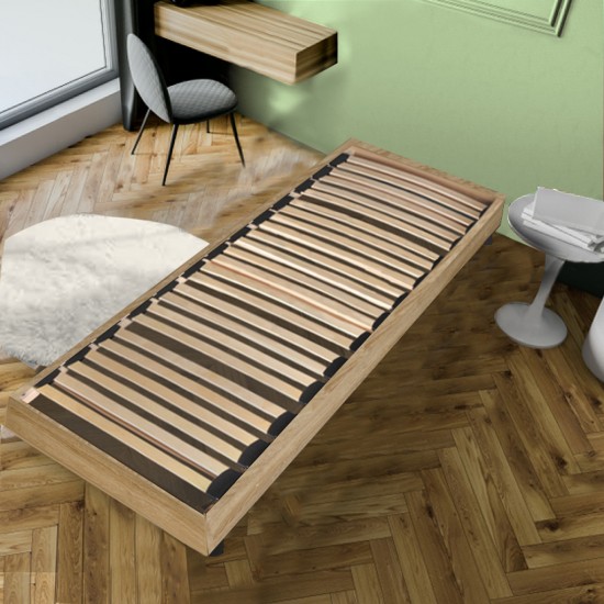 weber industries Sommier sur pied SOMKIT 90x190 / Décor Chêne blanchi