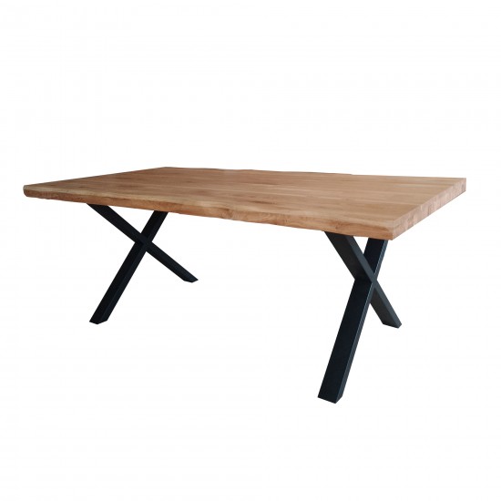 Weber Industries Table à Manger AUVERGNE 200x100cm - 10 Personnes / Chêne Massif