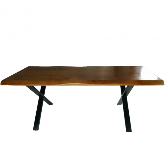 Weber Industries Table à Manger FARO 200x90cm - 10 Personnes / Manguier Massif