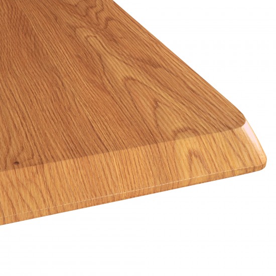 Weber Industries Table à Manger MONTANA 180x90 CM- 8 Personnes/ Plateau Décor Chêne Et Pieds Métal Noir