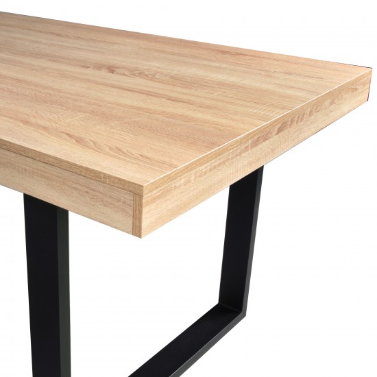 Weber Industries Table à Manger TIVOLI 200x90cm - 10 Personnes / Décor Chêne Blanchi