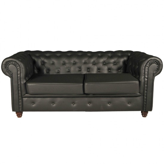 Weber Industries Canapé CHESTERFIELD 2 Places / Noir