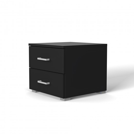 Weber Industries Chevet 2 Tiroirs MONZA / Noir