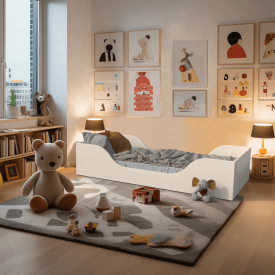 weber industries Lit NOE 90x190 + sommier / Blanc