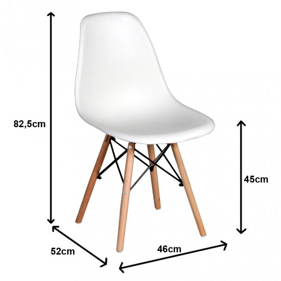 Weber Industries Lot De 4 Chaises HAVANA / Blanc