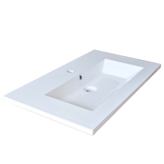 weber industries Plan de toilette GLAM 80cm / Blanc