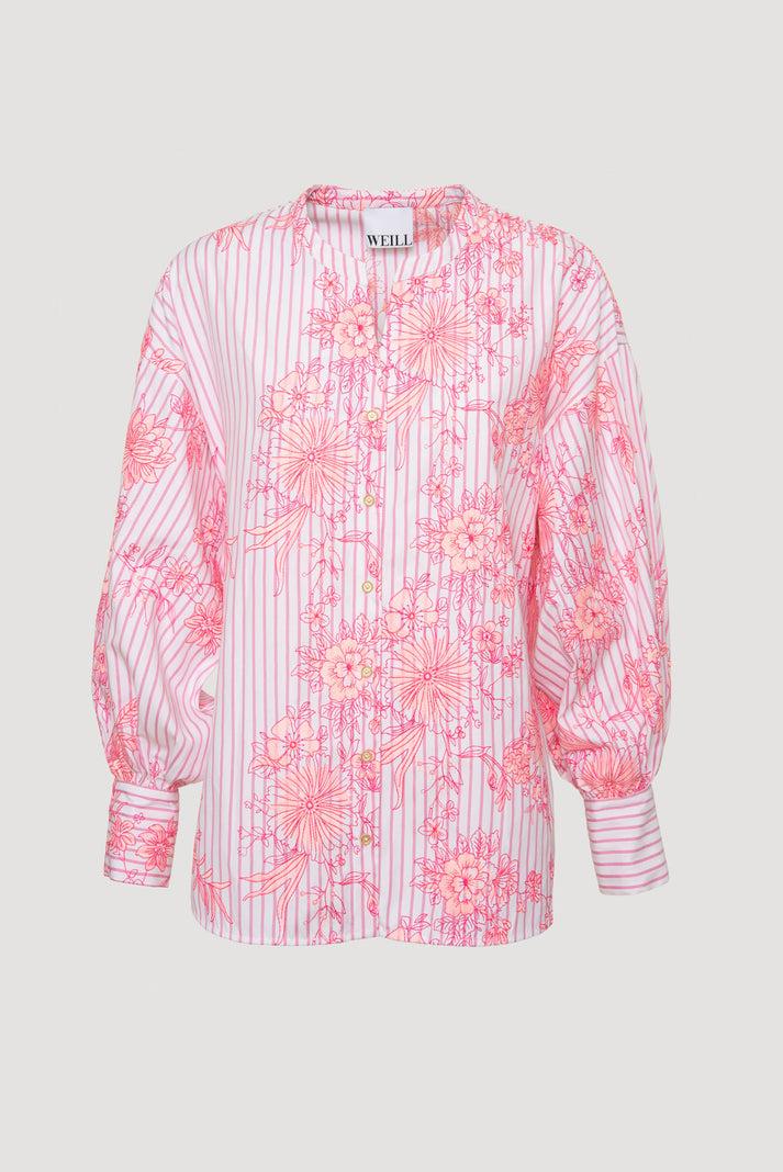 Weill Blouse Brodée à Fleurs