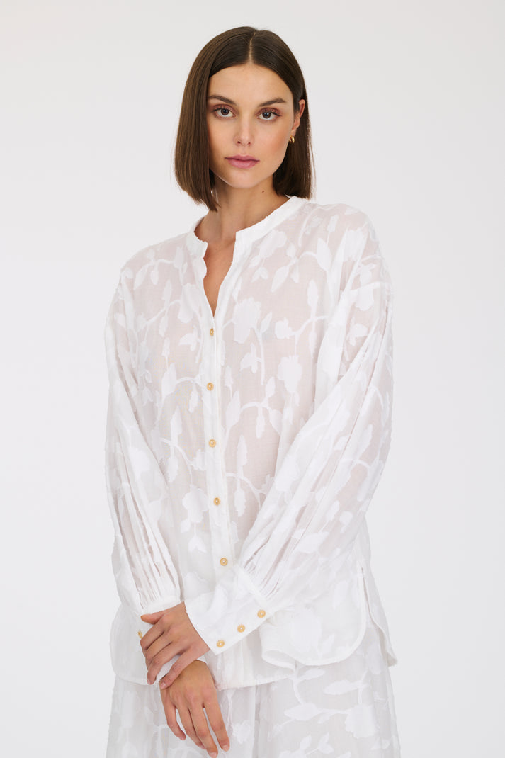 Weill Blouse En Jacquard De Coton