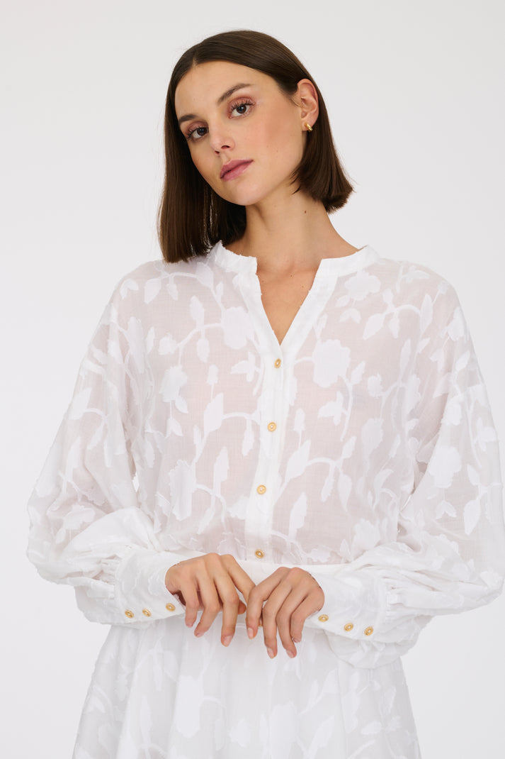 weill Blouse en jacquard de coton