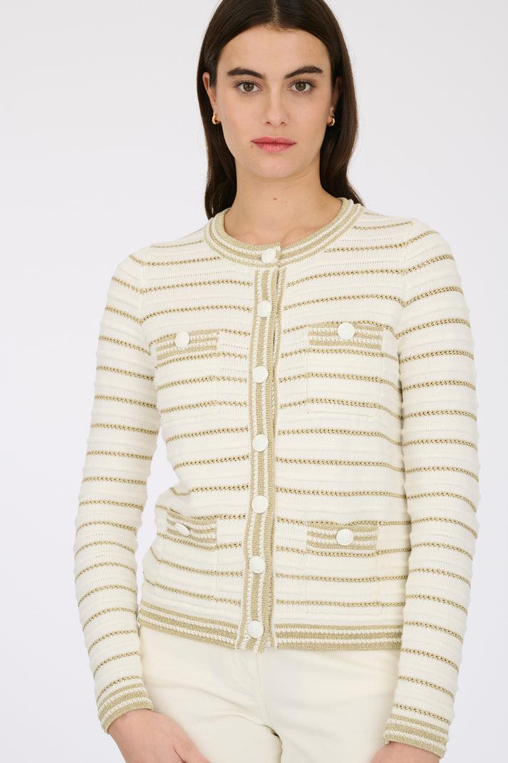 Weill Cardigan Effet Tweed Irisé