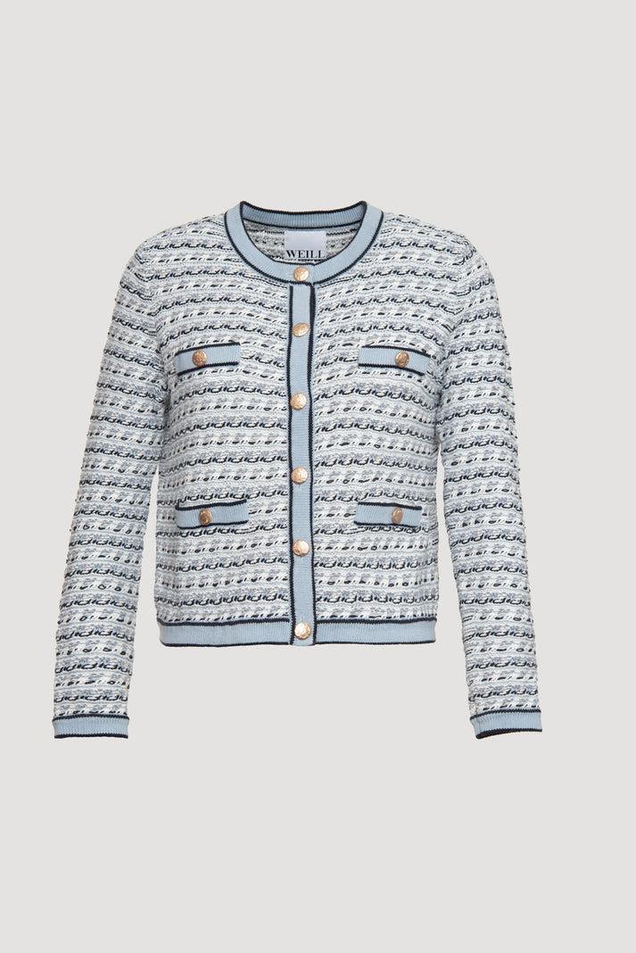 Weill Cardigan En Maille Effet Tweed