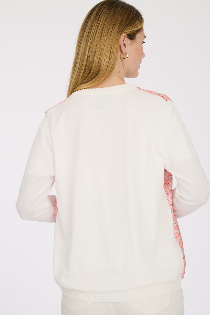 Weill Cardigan Fantaisie Bi-matière En Soie