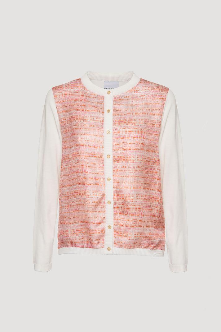 Weill Cardigan Fantaisie Bi-matière En Soie