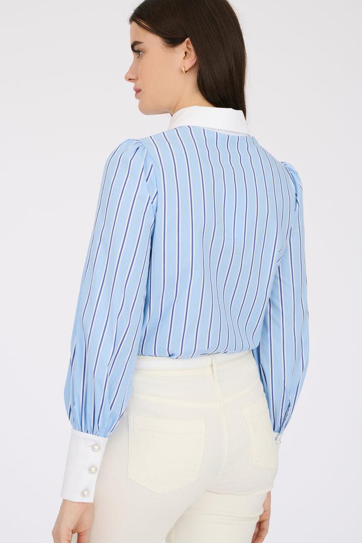 Weill Chemise à Rayures En Popeline