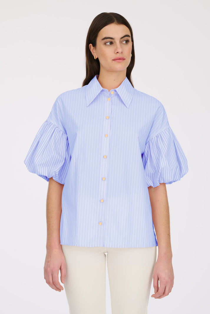 weill Chemise à rayures manches bouffantes