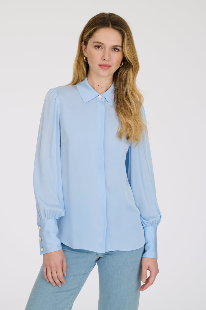 Weill Chemise En Satin De Soie Stretch