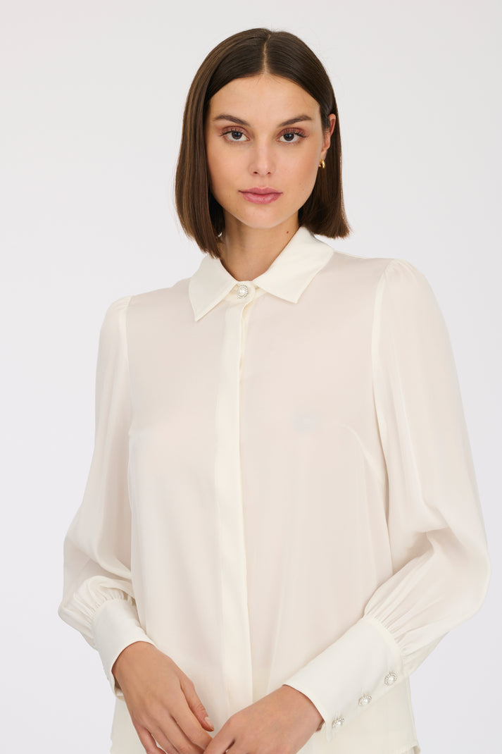 Weill Chemise En Satin De Soie Stretch