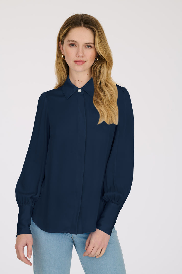 Weill Chemise En Satin De Soie Stretch