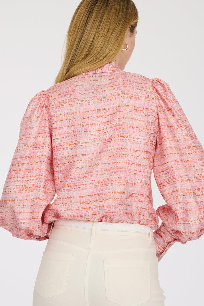 Weill Chemise Lavallière En Soie Fantasie