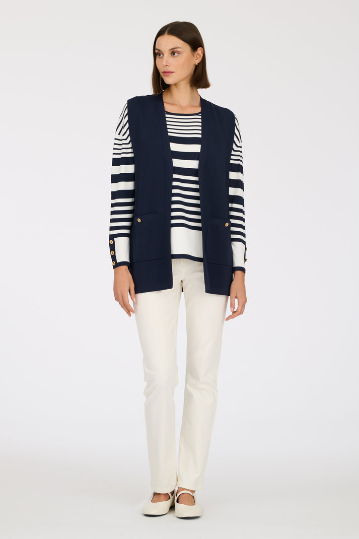 Weill Gilet En Maille Sans Manche