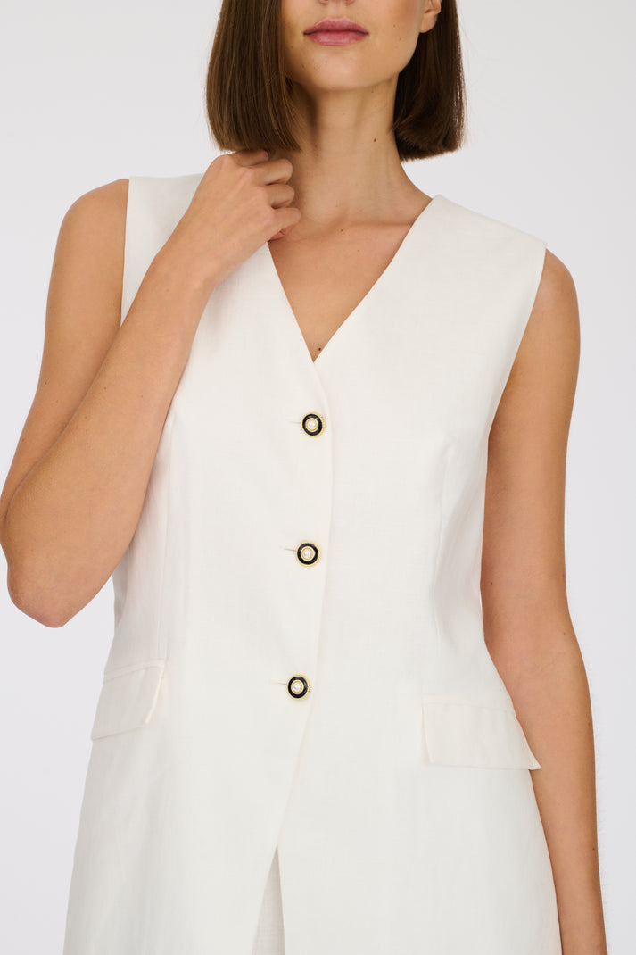 Weill Gilet Sans Manche En Lin