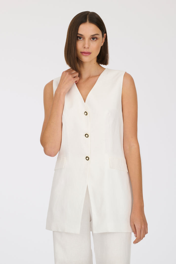 weill Gilet sans manche en lin