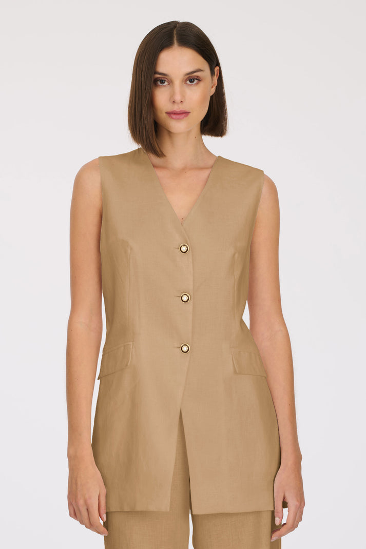 weill Gilet sans manche en lin