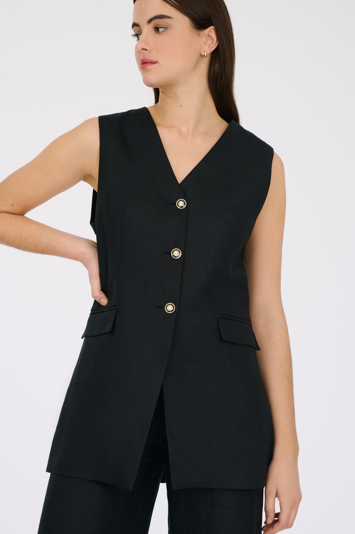 weill Gilet sans manche en lin