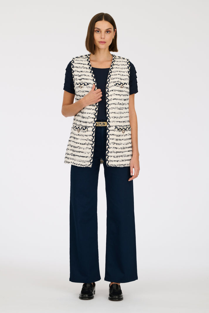 Weill Gilet Sans Manche En Tweed