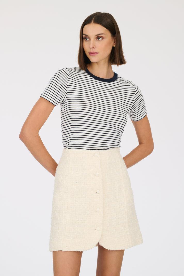 Weill Jupe Courte Boutonnée En Tweed