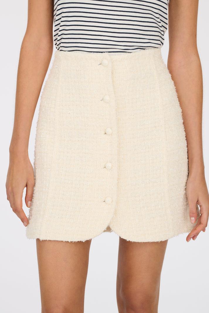 Weill Jupe Courte Boutonnée En Tweed