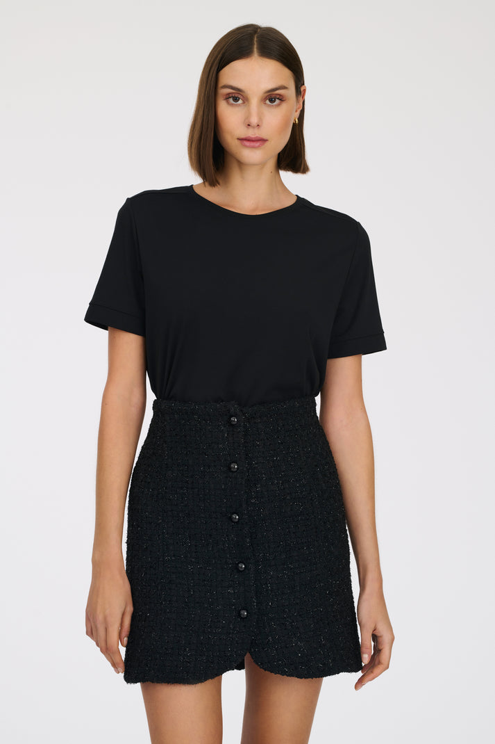 Weill Jupe Courte Boutonnée En Tweed