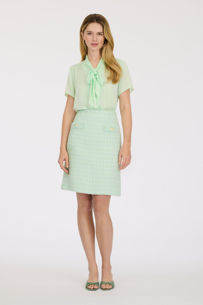 weill Jupe droite en tweed