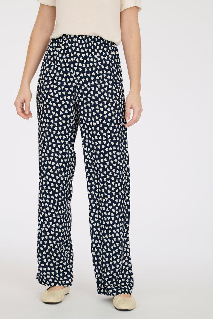 Weill Pantalon élastiqué à Imprimé Coeurs