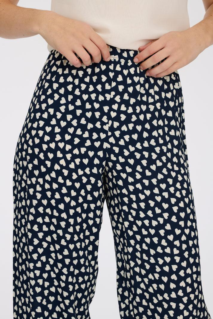 Weill Pantalon élastiqué à Imprimé Coeurs