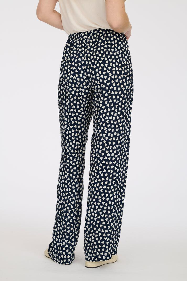Weill Pantalon élastiqué à Imprimé Coeurs