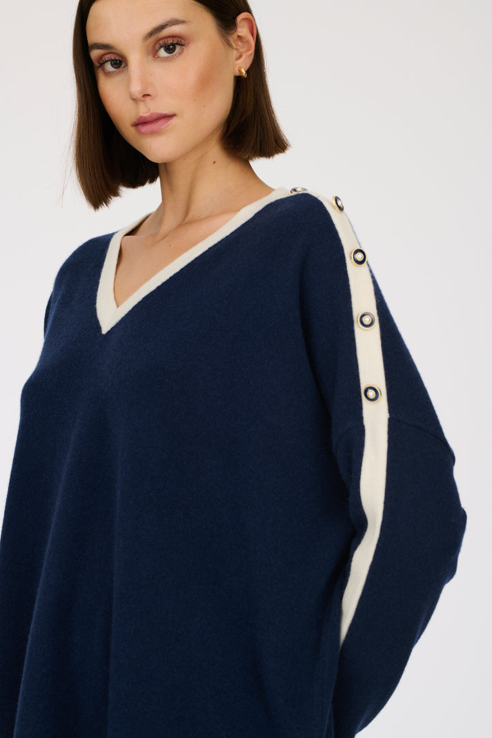 weill Pull col v en cachemire